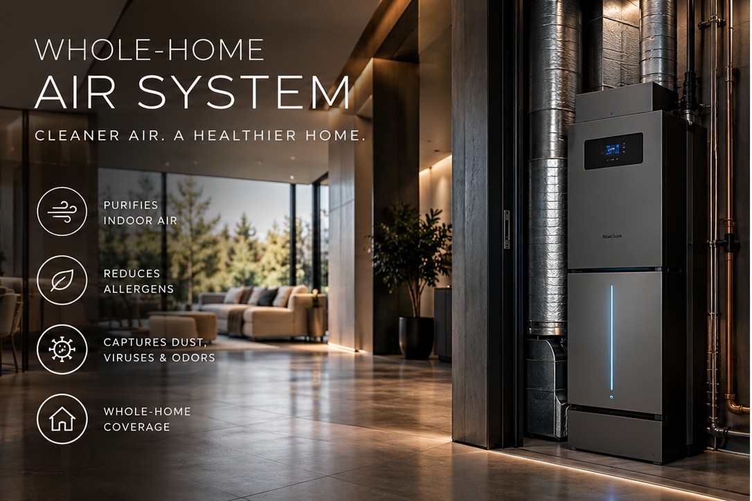 Whole-home air filtration system