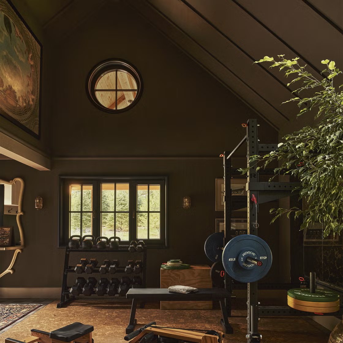 Home gym in a Serenova wellness home