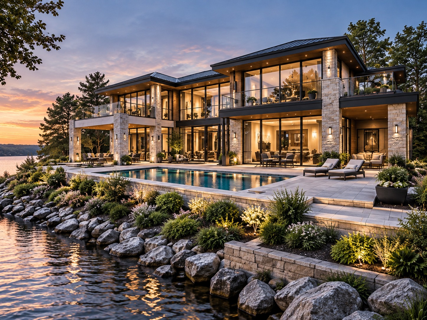 Lakeside residence design study